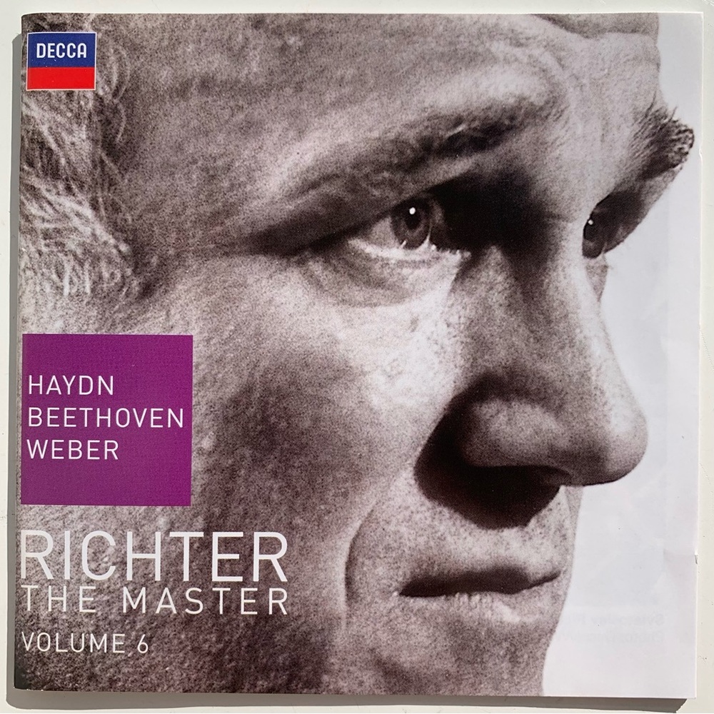 Richter the Master Vol. 6 Haydn Beethoven Weber CD Decca 2007 UPC 028947586197
